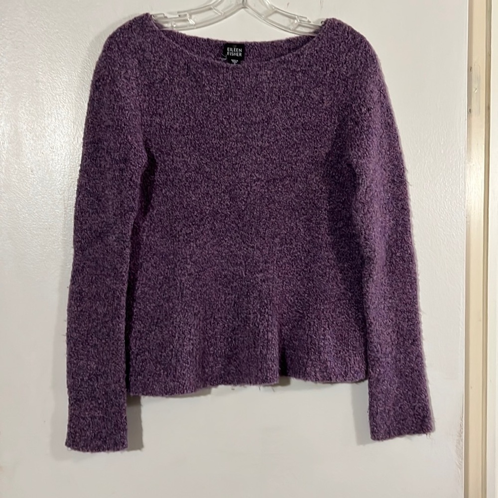 Eileen Fisher purple sweater
